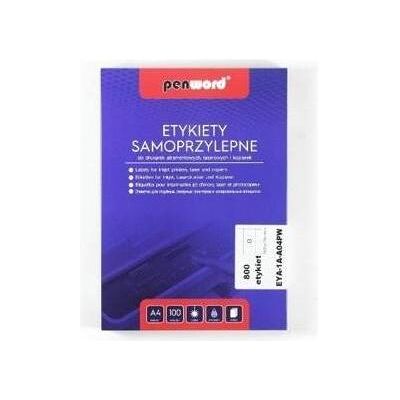 Penword, Etiketten, Selbstklebende Etiketten A4/100K 8x105x74mm Penword, Etiketten, Selbstklebende Etiketten A4/100K 8x105x74mm