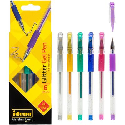 Idena, Schreibstifte, Glitter Gel Pen 6er (6x) Idena, Schreibstifte, Glitter Gel Pen 6er (6x)