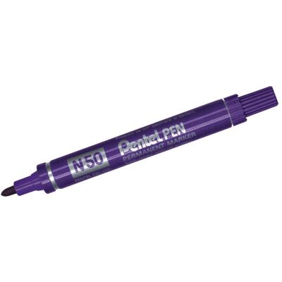 Pentel, Marker, Permanent Marker N50, violett, Rundspitze (1x) Pentel, Marker, Permanent Marker N50, violett, Rundspitze (1x)