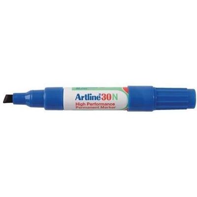 Shachihata, Marker, Artline 30N Permanentmarker Mittel Keilspitze 2,0 - 5,0 mm Blau Refillable (12x) Shachihata, Marker, Artline 30N Permanentmarker Mittel Keilspitze 2,0 - 5,0 mm Blau Refillable (12x)