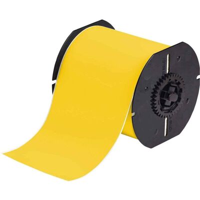Brady, Etikettenrolle, B30C-2250-595-YL, Vinyl, 57,15mm x 30,48m, Gelb, permanent, Endlos (57.15 mm) Brady, Etikettenrolle, B30C-2250-595-YL, Vinyl, 57,15mm x 30,48m, Gelb, permanent, Endlos (57.15 mm)