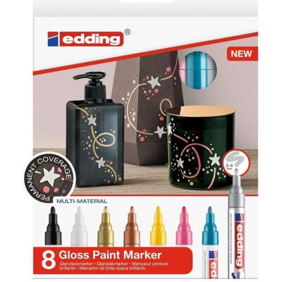 Edding, Marker, Glanzlackmarker (8x) Edding, Marker, Glanzlackmarker (8x)