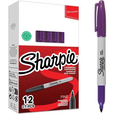 Sharpie, Marker, Marker Fein Rundspitze Lila 12 Stück (12x) Sharpie, Marker, Marker Fein Rundspitze Lila 12 Stück (12x)