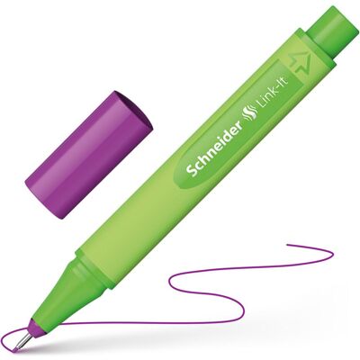 Schneider, Schreibstifte, Fineliner Link-It - Rot-violett (10x) Schneider, Schreibstifte, Fineliner Link-It - Rot-violett (10x)