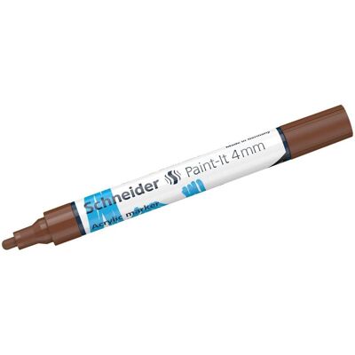 Schneider, Marker, Acrylmarker Paint-It 320 4mm braun (1x) Schneider, Marker, Acrylmarker Paint-It 320 4mm braun (1x)