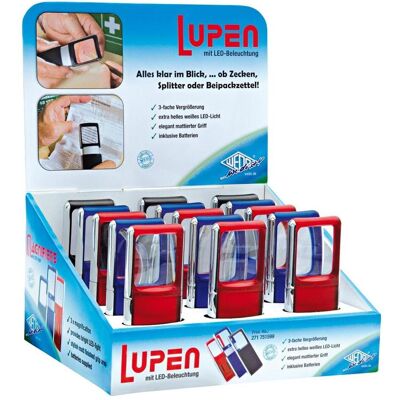 Wedo, Lupe, LED-Rechtecklupe Wedo, Lupe, LED-Rechtecklupe