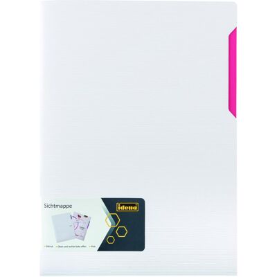 Idena, Mappe, Sichtmappe PP A4 weiss pink (A4, 1x) Idena, Mappe, Sichtmappe PP A4 weiss pink (A4, 1x)