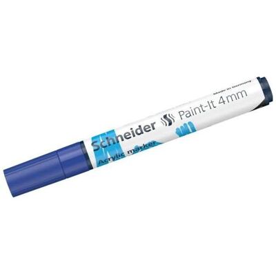 Schneider, Marker, Acrylmarker Paint-it 320, 4 mm, blau sp. Schneider, Marker, Acrylmarker Paint-it 320, 4 mm, blau sp.