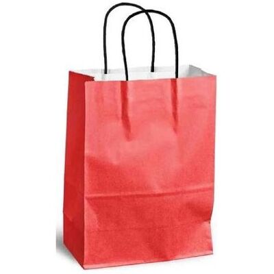 Mailmedia, Verpackungsmaterial, Papier-Tragetasche mit Kordel, 8,7 Liter, rot Masse: (B)240 x (T)110 x (H)330 mm, aus Kraf Mailmedia, Verpackungsmaterial, Papier-Tragetasche mit Kordel, 8,7 Liter, rot Masse: (B)240 x (T)110 x (H)330 mm, aus Kraf