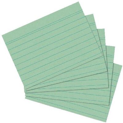 Herlitz, Karteikarten, Karteikarten A6 grün liniert (A6, 100x, 175 g/m²) Herlitz, Karteikarten, Karteikarten A6 grün liniert (A6, 100x, 175 g/m²)