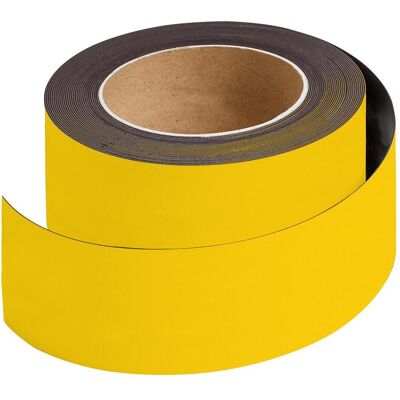Brady, Etiketten, B-859, unbeschriftete magnetische Streifen, Gelb, 80mm x 10m (1 Rolle) Brady, Etiketten, B-859, unbeschriftete magnetische Streifen, Gelb, 80mm x 10m (1 Rolle)