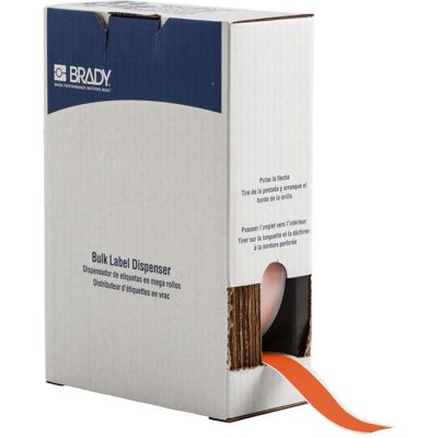 Brady, Etikettenrolle, BM7C-1000-584-OR, reflektierendes Vinylband, Orange, glänzend, 25.40 mm x 22.86 m, permanent (25.40 mm) Brady, Etikettenrolle, BM7C-1000-584-OR, reflektierendes Vinylband, Orange, glänzend, 25.40 mm x 22.86 m, permanent (25.40 mm)