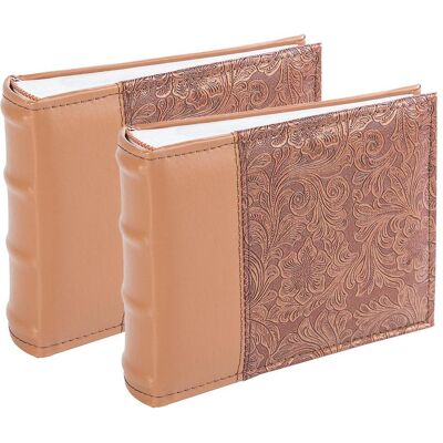 Victoria, Fotoalbum, Album B 10x15 / 100M Flower-4, gold 2pcs Victoria, Fotoalbum, Album B 10x15 / 100M Flower-4, gold 2pcs