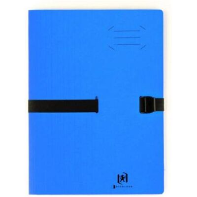 Elba, Mappe, Dokumentenmappe CLIP'N GO, DIN A4, aus Karton, blau vergrösserbar, Textilverschluss (A4, 10x) Elba, Mappe, Dokumentenmappe CLIP'N GO, DIN A4, aus Karton, blau vergrösserbar, Textilverschluss (A4, 10x)
