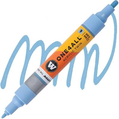 Molotow, Marker, Marqueur pour Maquettes - One4All Twin - Acrylique Céramique Claire Pastel - 1,5/4mm - -202 - 15 cm (1x) Molotow, Marker, Marqueur pour Maquettes - One4All Twin - Acrylique Céramique Claire Pastel - 1,5/4mm - -202 - 15 cm (1x)