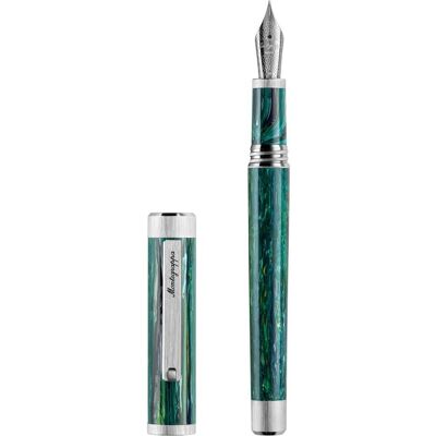 Montegrappa, Schreibstifte, Iszez3ip g10 mg Füllfederhalter, Zero Zodik Sagittarius, Palladium, Stahlfeder M Montegrappa, Schreibstifte, Iszez3ip g10 mg Füllfederhalter, Zero Zodik Sagittarius, Palladium, Stahlfeder M