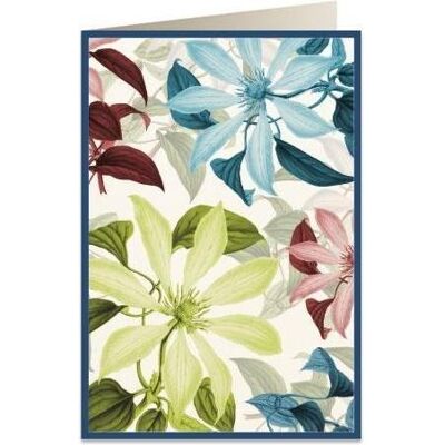 Tassotti, Grusskarte + Briefpapier, Karte B6 + Umschlag 5965 Clematis (1 Stk.) Tassotti, Grusskarte + Briefpapier, Karte B6 + Umschlag 5965 Clematis (1 Stk.)