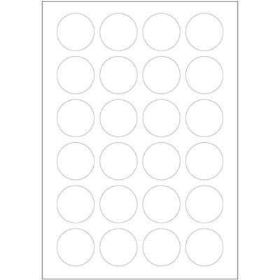 Sorex, Etiketten, A4 Etiketten 40 mm rund weiss (100 Blatt) Sorex, Etiketten, A4 Etiketten 40 mm rund weiss (100 Blatt)