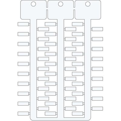 Brady, Etikettenrolle, ACS-Kennzeichnung, weiss, 4 x 12 mm, 3 Reihen Brady, Etikettenrolle, ACS-Kennzeichnung, weiss, 4 x 12 mm, 3 Reihen