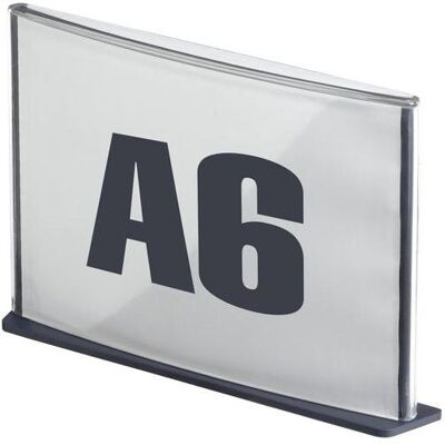 Paperflow, Prospektständer, Beschilderungssystem "Cinatur", DIN A6, anthrazit (A6) Paperflow, Prospektständer, Beschilderungssystem "Cinatur", DIN A6, anthrazit (A6)