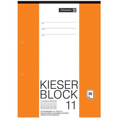 Brunnen, Heft + Block, Arbeitsblock Kieserblock DIN A4 kariert Lineatur 11 (A4, Kariert) Brunnen, Heft + Block, Arbeitsblock Kieserblock DIN A4 kariert Lineatur 11 (A4, Kariert)