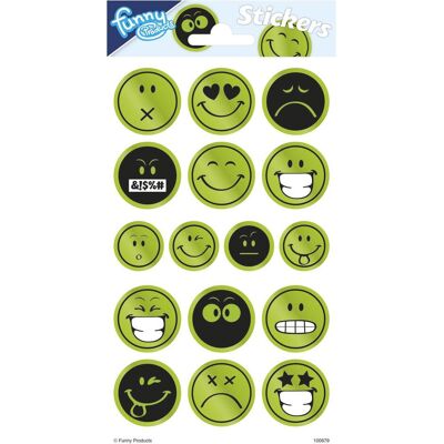 Totum, Sticker, Sticker Sheet Reflective - Lächeln Gesicht Totum, Sticker, Sticker Sheet Reflective - Lächeln Gesicht