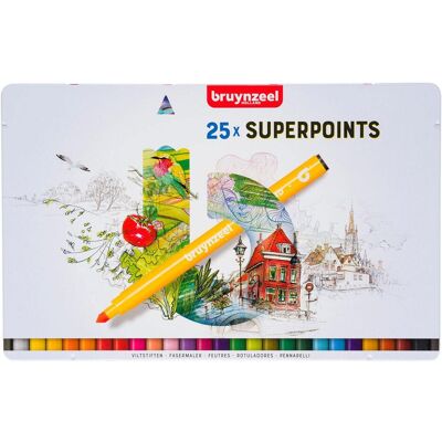 Bruynzeel, Malstifte, Filzstifte Superpoint (25x) Bruynzeel, Malstifte, Filzstifte Superpoint (25x)