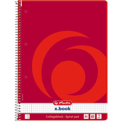 Herlitz, Heft + Block, Collegeblock x.book kariert DIN A4 Innenrand (A4, Kariert) Herlitz, Heft + Block, Collegeblock x.book kariert DIN A4 Innenrand (A4, Kariert)