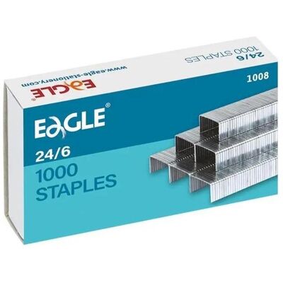 Trade, Büroklammer, Heftklammern 24/6 1000 Stück EAGLE (12x) Trade, Büroklammer, Heftklammern 24/6 1000 Stück EAGLE (12x)