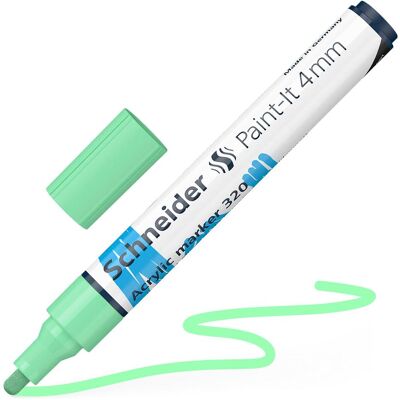 Schneider, Marker, Acrylmarker Paint-It 320 4mm pastell grün (1x) Schneider, Marker, Acrylmarker Paint-It 320 4mm pastell grün (1x)