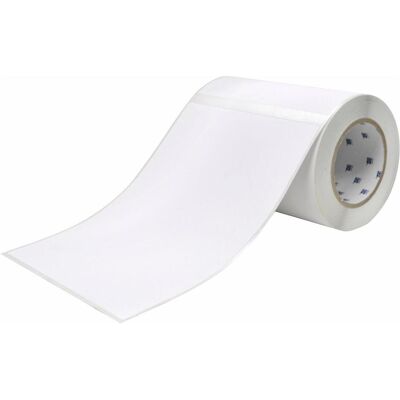 Brady, Etikettenrolle, J40-265-7425J, Polypropylen, Weiss, matt, 177.80 x 254.00 mm, permanent (100 E.) (184.15 mm) Brady, Etikettenrolle, J40-265-7425J, Polypropylen, Weiss, matt, 177.80 x 254.00 mm, permanent (100 E.) (184.15 mm)