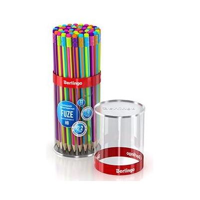 Berlingo, Bleistift, Fuze Bleistift, Farbe, 72 Stück, mit Radiergummi (HB, 72x) Berlingo, Bleistift, Fuze Bleistift, Farbe, 72 Stück, mit Radiergummi (HB, 72x)