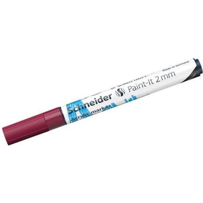 Schneider, Marker, Acrylmarker Paint-It 310 2mm burgundrot (1x) Schneider, Marker, Acrylmarker Paint-It 310 2mm burgundrot (1x)