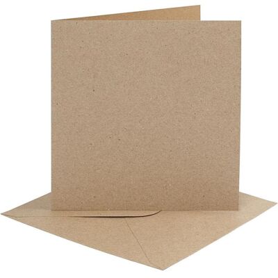 Creativ Company, Grusskarte + Briefpapier, Karten und Umschläge Natur, 4 Stk. (4 Stk.) Creativ Company, Grusskarte + Briefpapier, Karten und Umschläge Natur, 4 Stk. (4 Stk.)