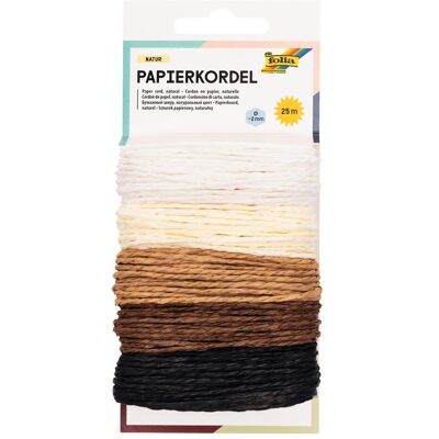 Magni, Geschenkverpackung, Papierkordel Natur 5 Farben sort. 5m (5x) Magni, Geschenkverpackung, Papierkordel Natur 5 Farben sort. 5m (5x)