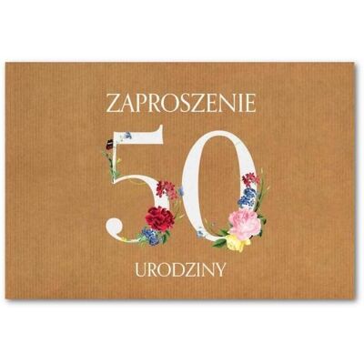 Trend, Grusskarte + Briefpapier, Geburtstagseinladung 50 ZT39 (10 Stück) (10 Stk.) Trend, Grusskarte + Briefpapier, Geburtstagseinladung 50 ZT39 (10 Stück) (10 Stk.)
