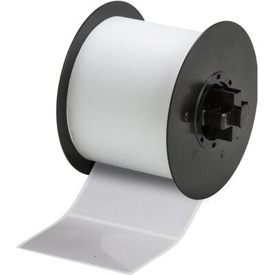 Brady, Etikettenrolle, MNK-BPT-19-7563, met. Polyester, Silber, Satin, 76.20 x 50.00 mm, permanent (650 E.) (76.20 mm) Brady, Etikettenrolle, MNK-BPT-19-7563, met. Polyester, Silber, Satin, 76.20 x 50.00 mm, permanent (650 E.) (76.20 mm)