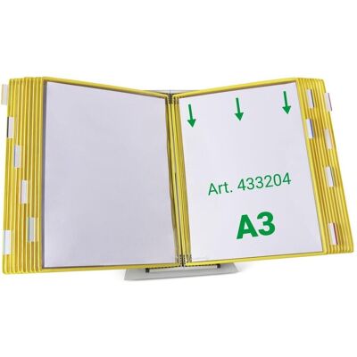 Tarifold, Informationsschild, Sichttafelsystem 433204 DIN A3 gelb mit 20 St. Sichttafeln Tarifold, Informationsschild, Sichttafelsystem 433204 DIN A3 gelb mit 20 St. Sichttafeln