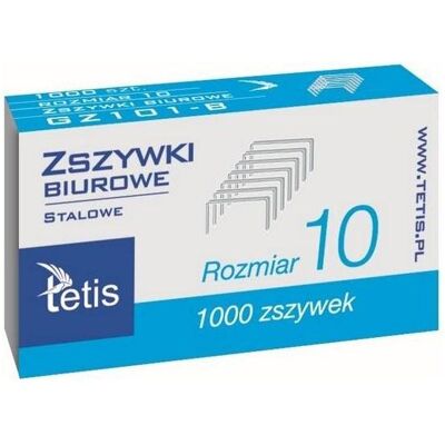 Tetis, Büroklammer, Büroklammern 10 1000 Stk. GZ101-B (1000x) Tetis, Büroklammer, Büroklammern 10 1000 Stk. GZ101-B (1000x)