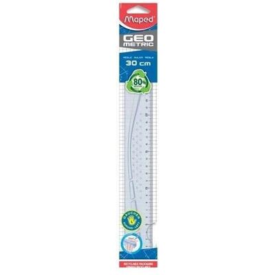 Maped, Lineal, Flachlineal Geometric, 300 mm, fr Linksh„nder (30 cm, Kunststoff) Maped, Lineal, Flachlineal Geometric, 300 mm, fr Linksh„nder (30 cm, Kunststoff)