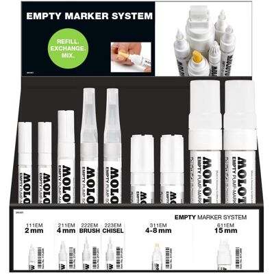 Molotow, Kasse, Display Empty Marker Set Collection Molotow, Kasse, Display Empty Marker Set Collection