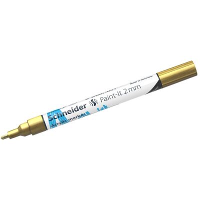 Schneider, Marker, Acrylmarker Paint-It 310 2mm gold (1x) Schneider, Marker, Acrylmarker Paint-It 310 2mm gold (1x)