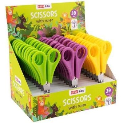 Easy, Schere, Schulschere 13 cm mit Skala (30 Stück) EINFACH (13 cm) Easy, Schere, Schulschere 13 cm mit Skala (30 Stück) EINFACH (13 cm)