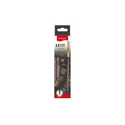 Keyroad, Bleistift, Metallic Bleistift rund schwarz Holz 12 Stk (12x) Keyroad, Bleistift, Metallic Bleistift rund schwarz Holz 12 Stk (12x)