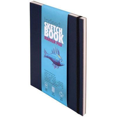 Antrax, Heft + Block, Indeed Markerblock A5, Marineblau (A5) Antrax, Heft + Block, Indeed Markerblock A5, Marineblau (A5)