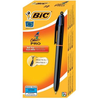 Bic, Schreibstifte, 902129 biros Schwarz, Blau, Grün, Rot Medium 12 Stk. (12x) Bic, Schreibstifte, 902129 biros Schwarz, Blau, Grün, Rot Medium 12 Stk. (12x)