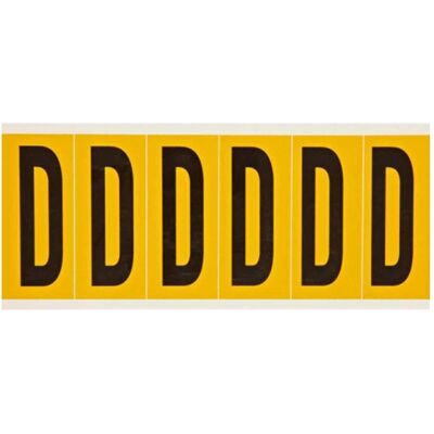 Brady, Etiketten, 1550-D selbstklebendes Etikett Rechteck Dauerhaft Schwarz - Gelb 6 Stueck e Brady, Etiketten, 1550-D selbstklebendes Etikett Rechteck Dauerhaft Schwarz - Gelb 6 Stueck e