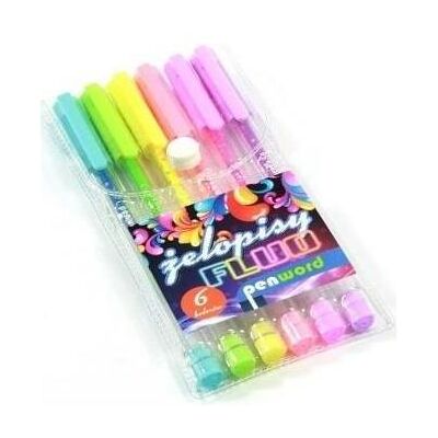Polsirhurt, Malstifte, Fluo-Gelstift, 6 Farben (6x) Polsirhurt, Malstifte, Fluo-Gelstift, 6 Farben (6x)