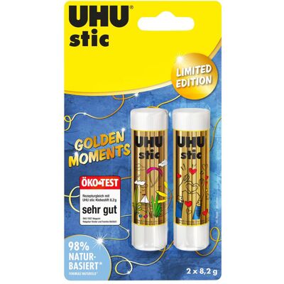 UHU, Klebestift, 2 stic GOLDEN MOMENTS Klebestifte 2x 8,2 g (16.40 g) UHU, Klebestift, 2 stic GOLDEN MOMENTS Klebestifte 2x 8,2 g (16.40 g)