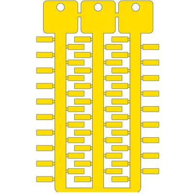 Brady, Etiketten, ACS-Kennzeichnung, gelb, 4 x 12 mm, 3 Reihen Brady, Etiketten, ACS-Kennzeichnung, gelb, 4 x 12 mm, 3 Reihen